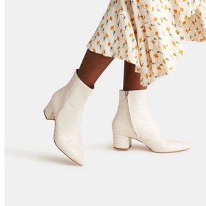 White Dolce Vita Booties